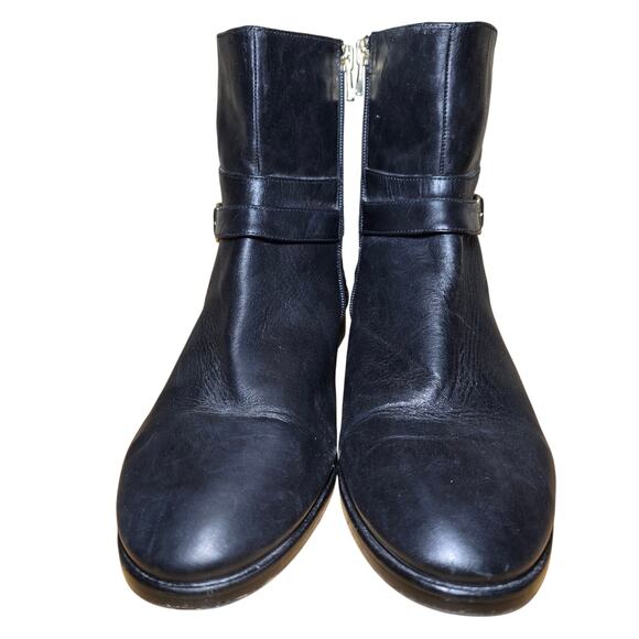 Ann Taylor - Woman's Size 11 Black Selene Leather Bootie Shoes Org. $198.00 - Picture 4 of 8